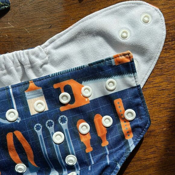 Alva Baby Reusable Cloth Diapers Adjustable 12 total Boys - Picture 7 of 8